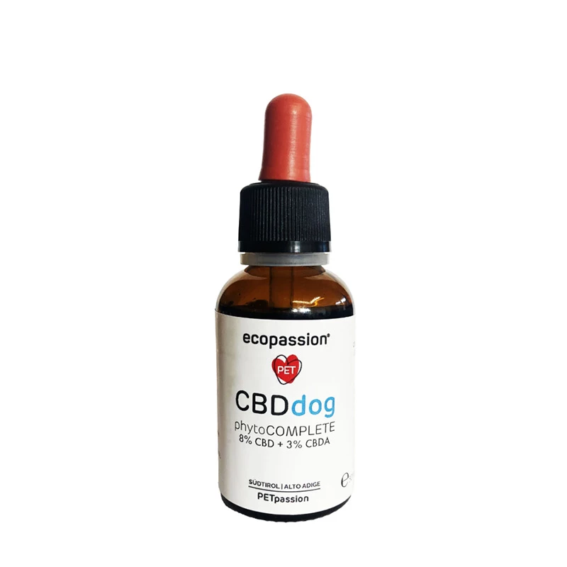 ECOPASSION - CBDDOG - OLIO DI CBD BIOLOGICO AL 8% + 3% DI CBDA